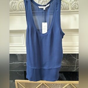 Navy Sleeveless Top